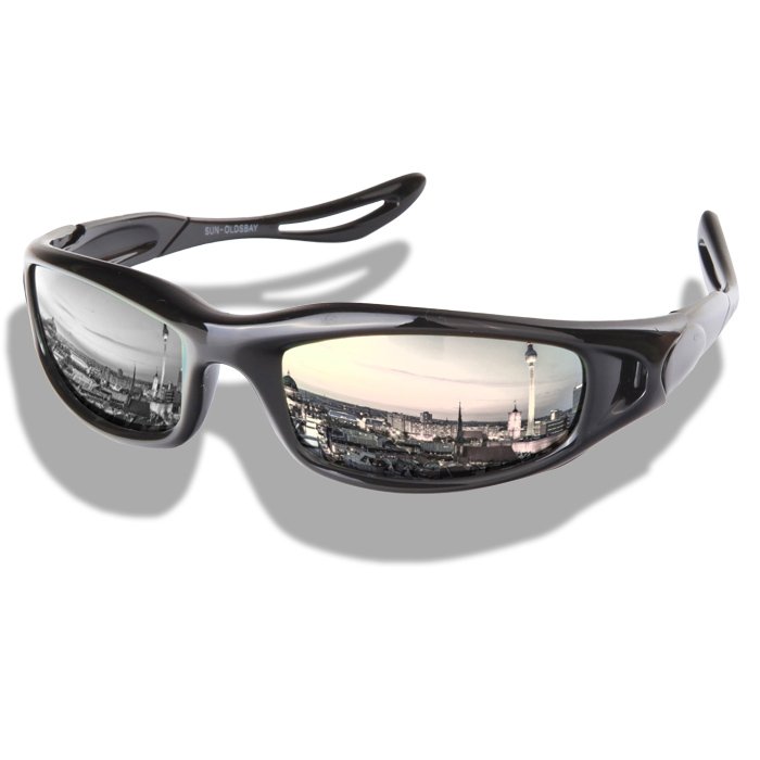 cycling sunglasses with built in mirror