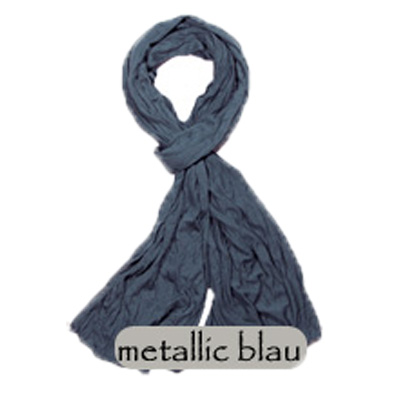 Crinkle metallic blau