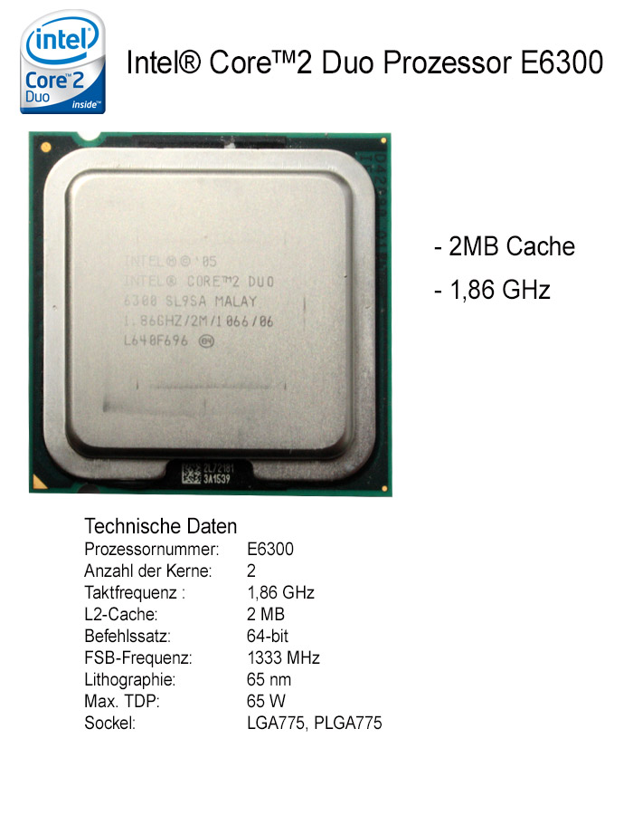 Процессор intel core 2 duo e6300 чем заменить